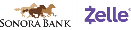 zelle and sonora bank logo combined